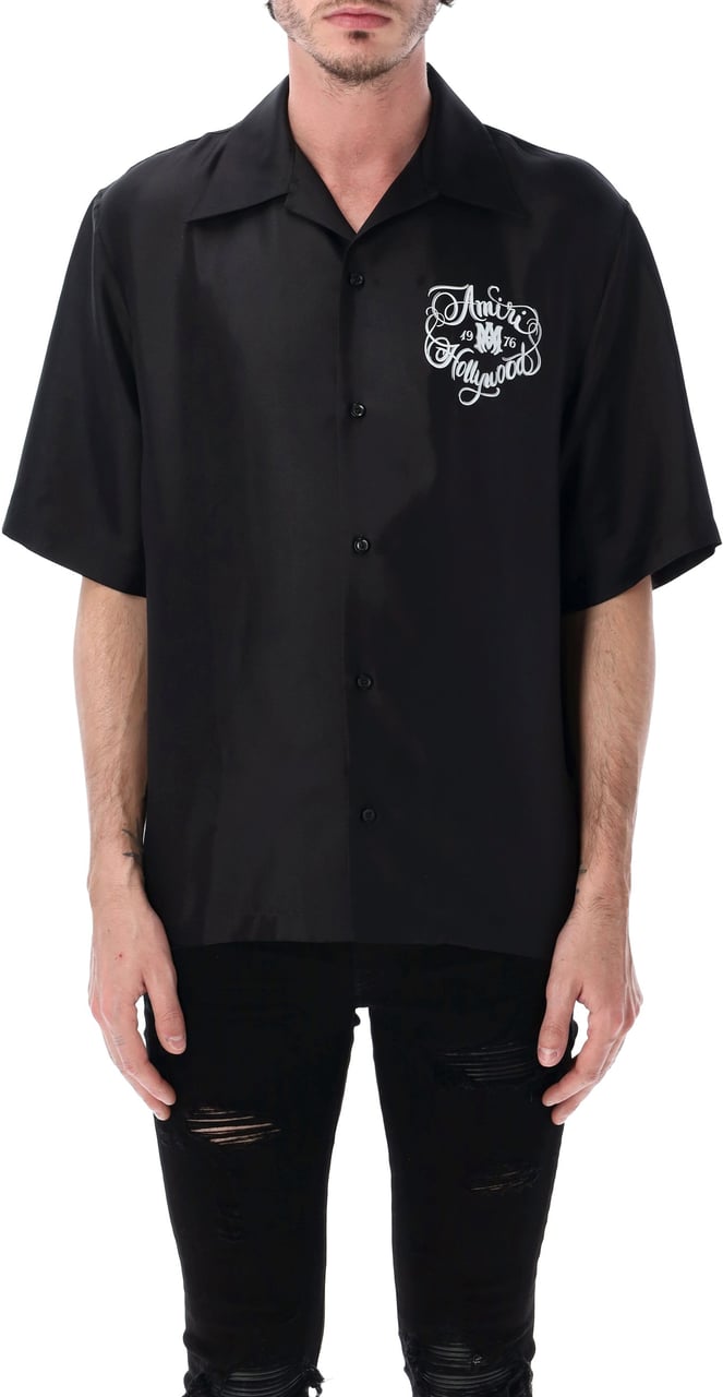 Amiri Hollywood Shirt Nero Zwart
