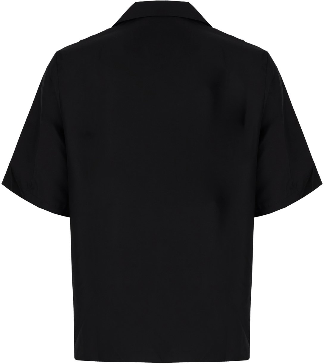 Amiri Black stretch polyester blend shirt Zwart