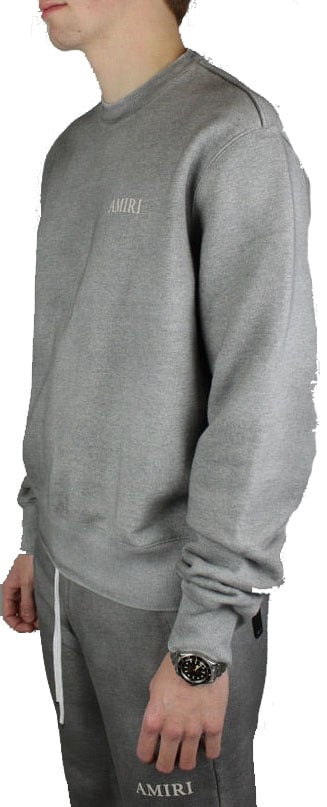 Amiri Amiri Aged Puff Logo Crewneck 'Grijs' Grijs