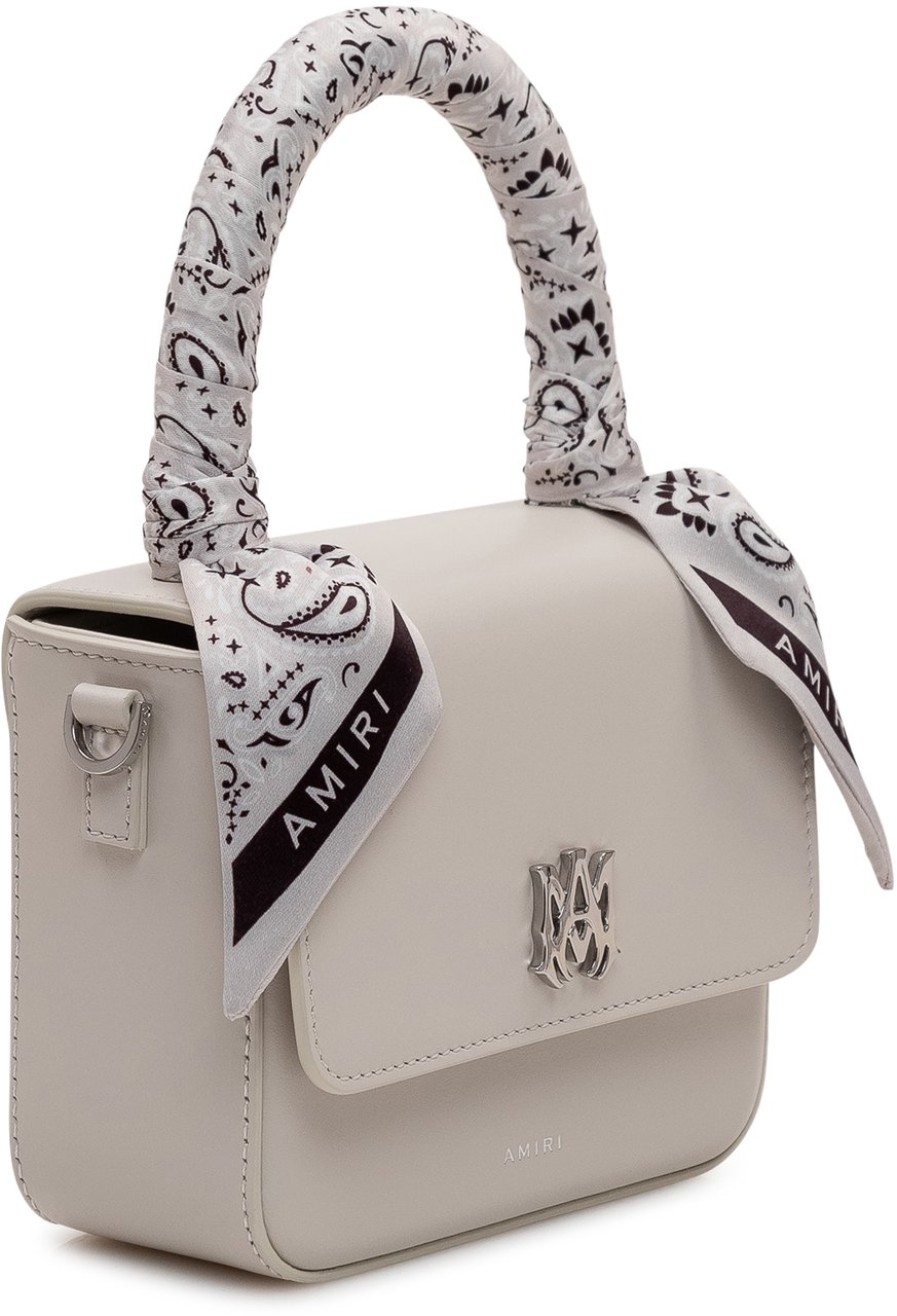Amiri Borsa Micro con Patta e Manico Avvolto Wit