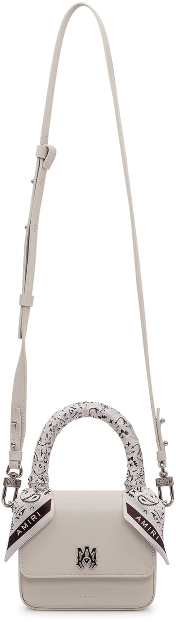 Amiri Borsa Micro con Patta e Manico Avvolto Wit