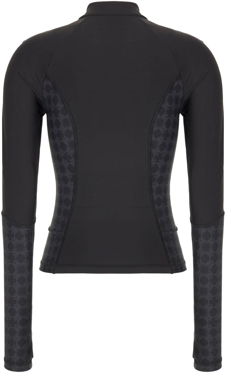 Amiri Amiri Black stretch polyester top Zwart