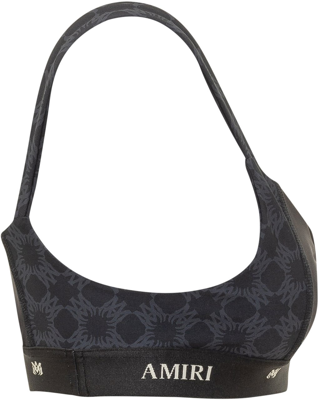 Amiri Amiri Black stretch polyester top Zwart