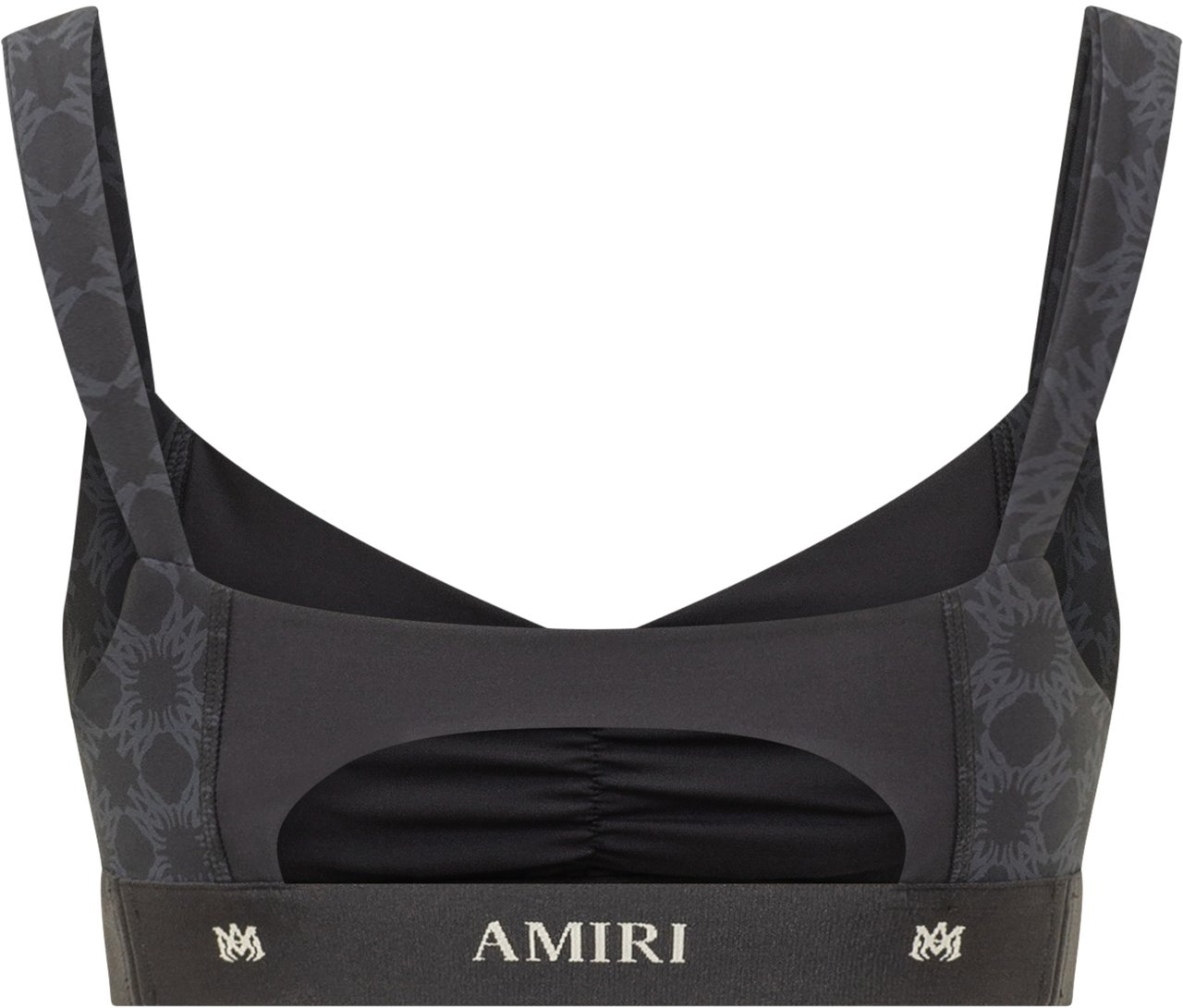 Amiri Amiri Black stretch polyester top Zwart