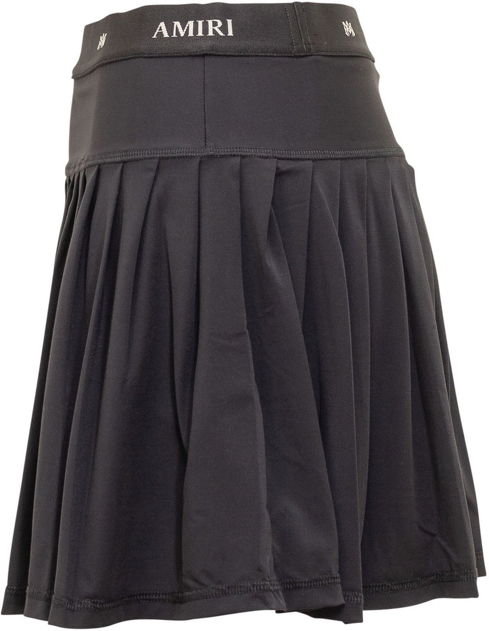 Amiri Gonna Mini Plissettata Zwart