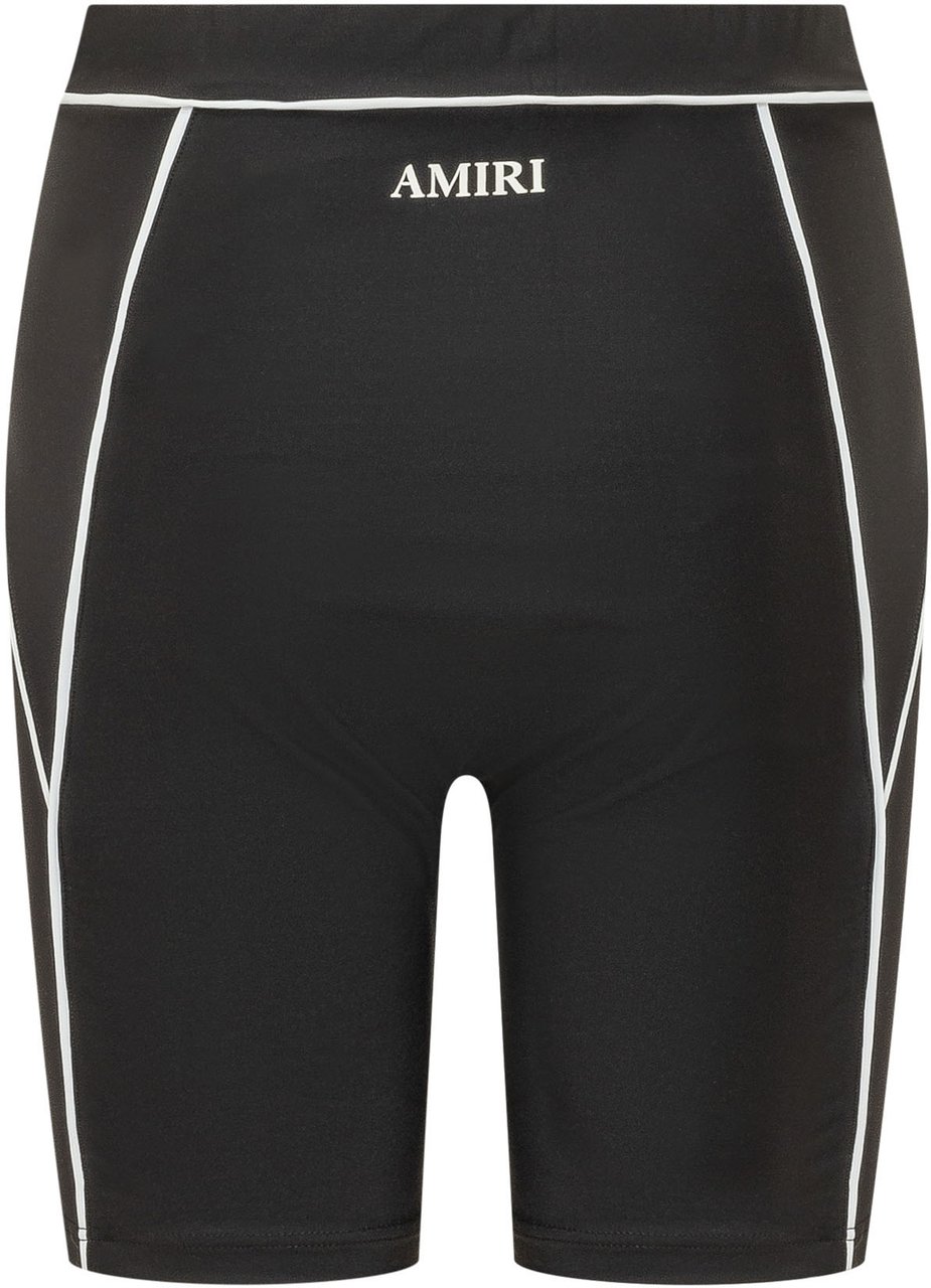 Amiri Shorts Ciclista con Profili Zwart