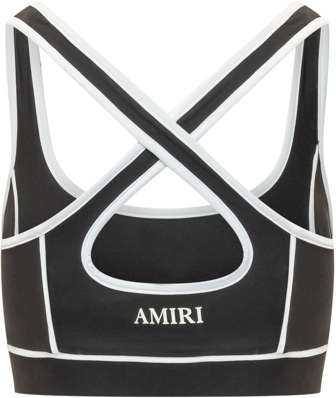 Amiri Top con Spalline Incrociate Zwart