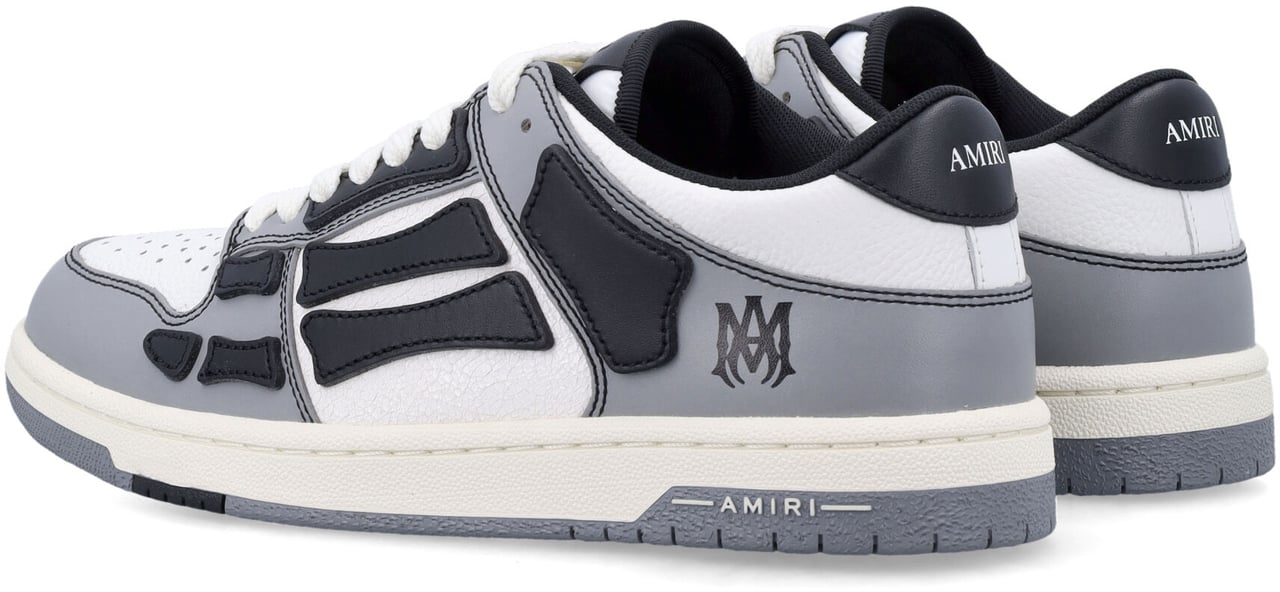 Amiri Varisty Skel Low Top Nero Lichtgrijs
