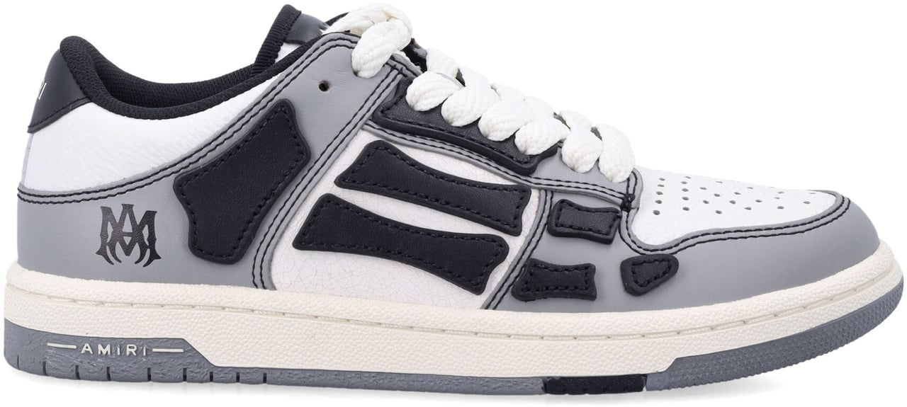 Amiri Varisty Skel Low Top Nero Lichtgrijs