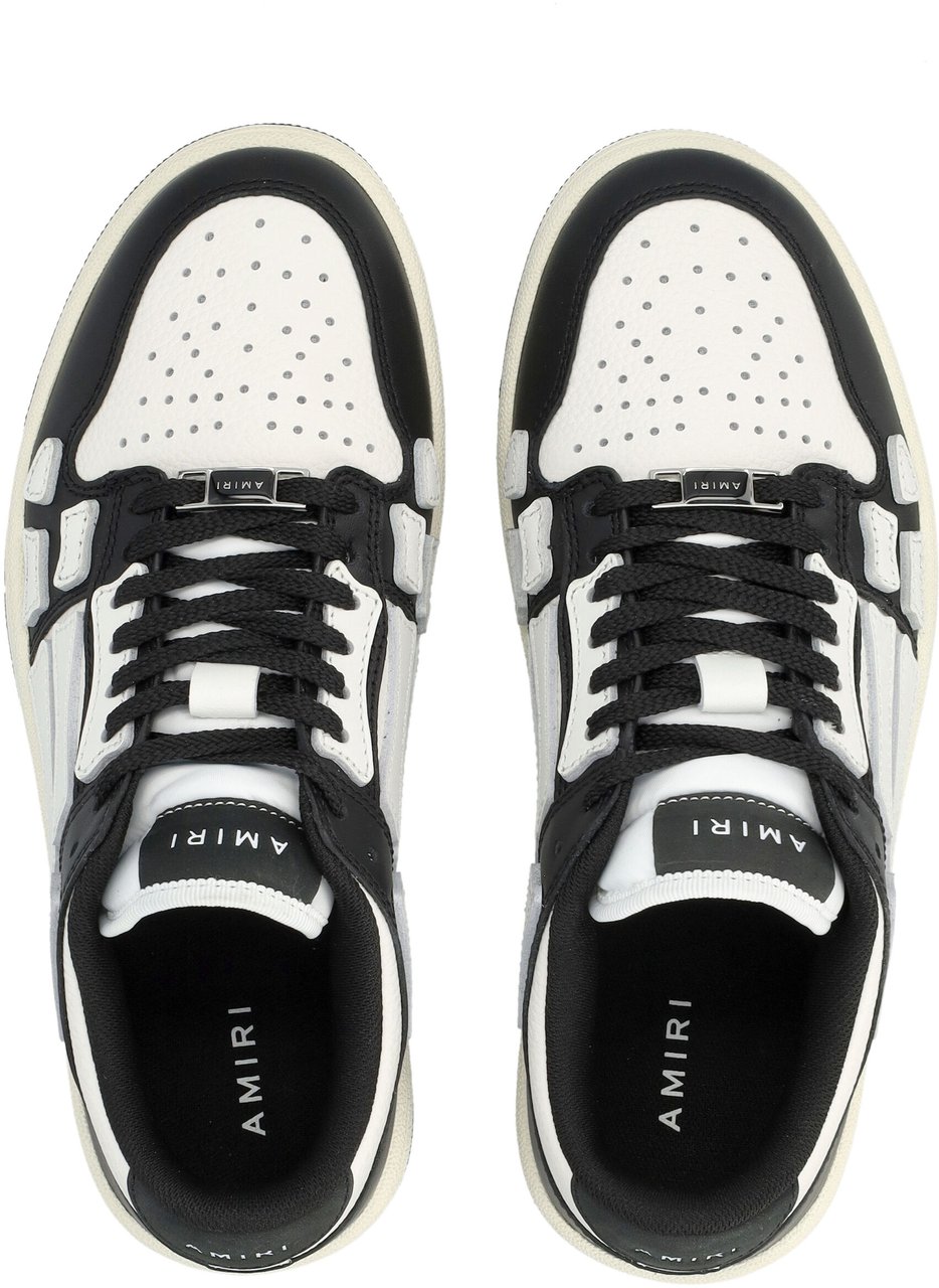 Amiri Skel Top Low Black White Bones Zwart