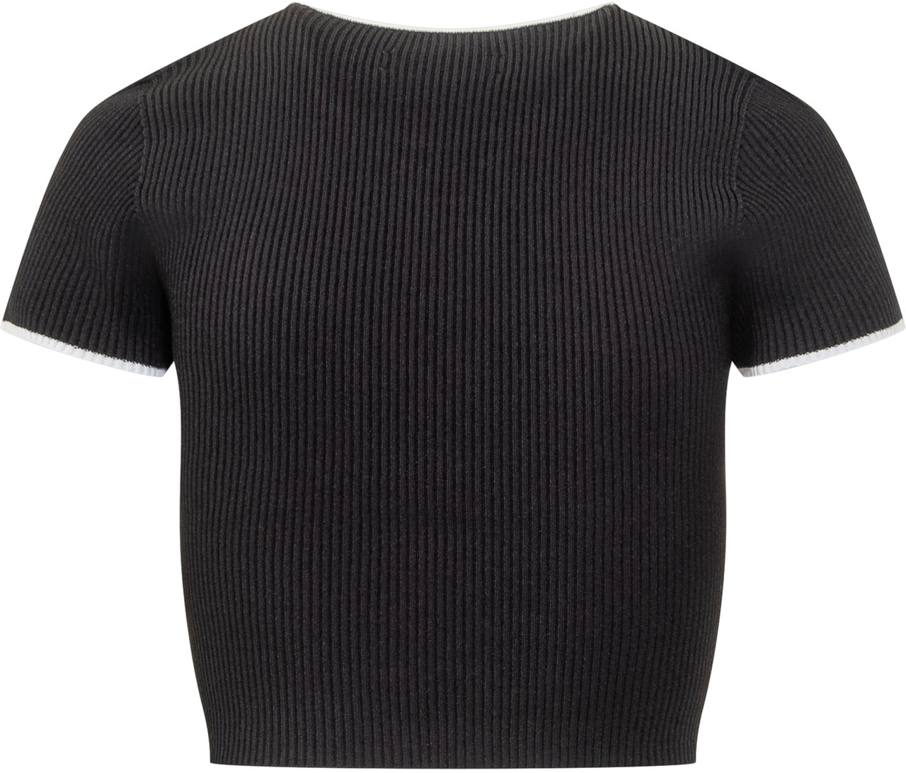 Amiri Baby Tee Logo Ricamato Zwart