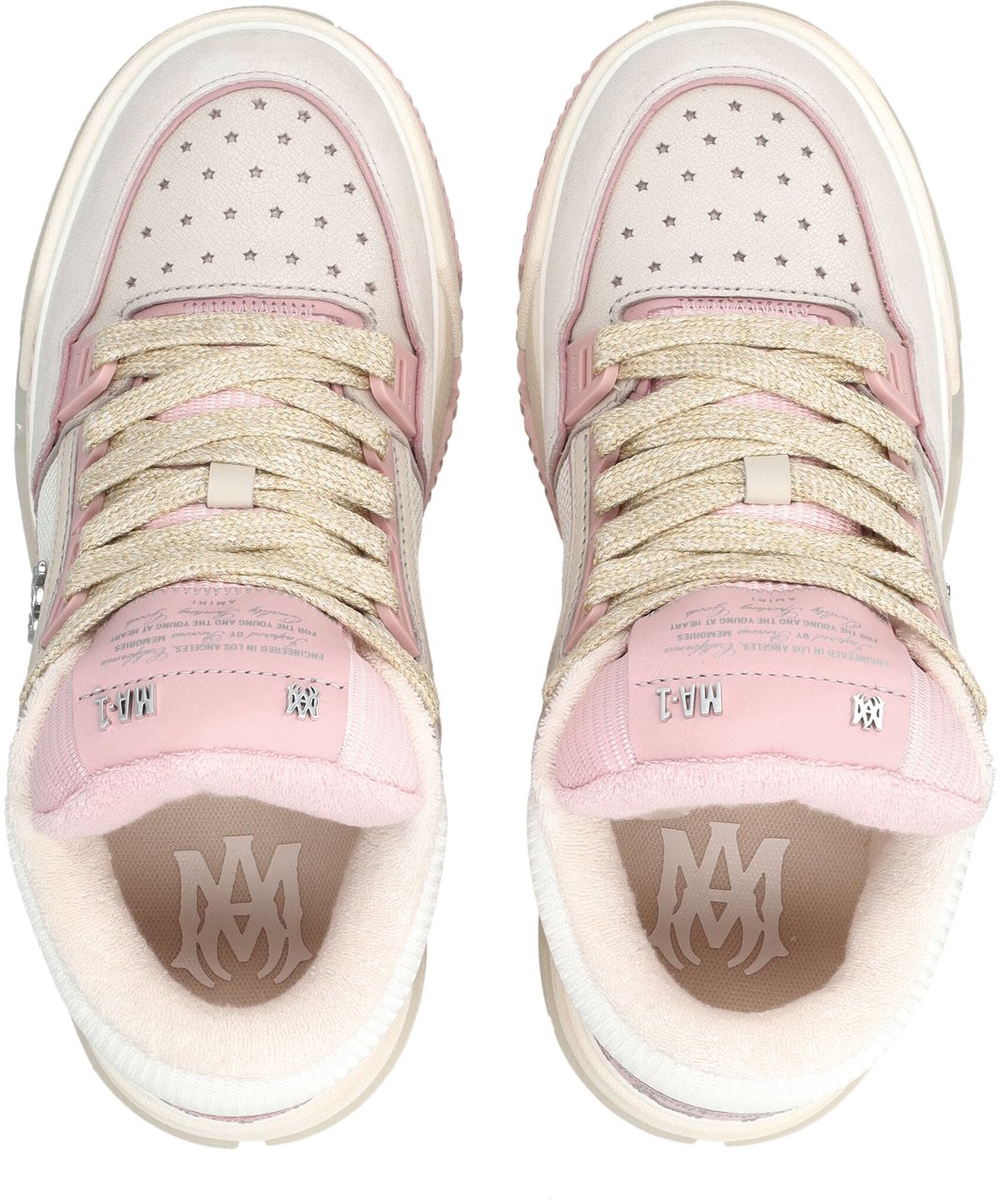 Amiri Ma-1 Crystal Pale Pink Roze