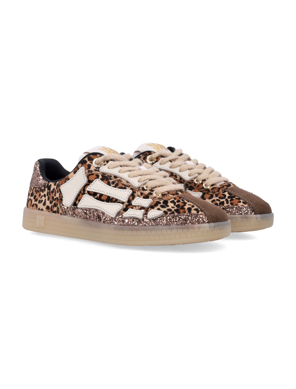 Amiri Amiri Leopard Pacific Bones Low-Top woman's Sneakers Bruin