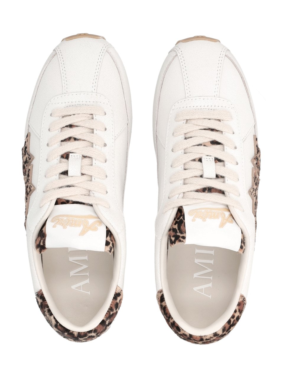 Amiri Amiri Leopard Pacific Flat Woman's Sneakers Wit