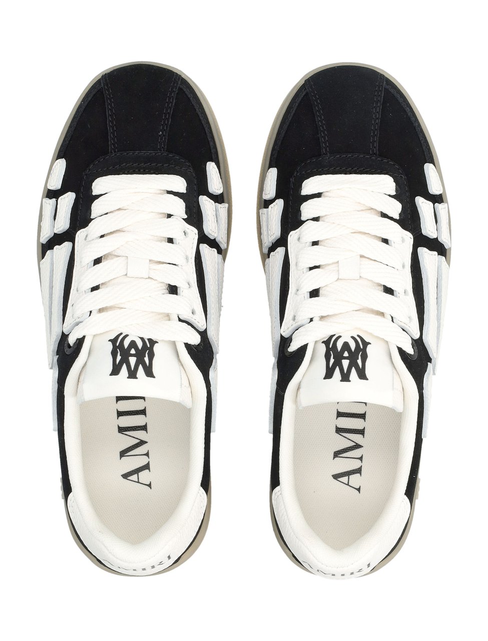 Amiri Amiri Pacific Bones Women's Suede Sneakers Zwart