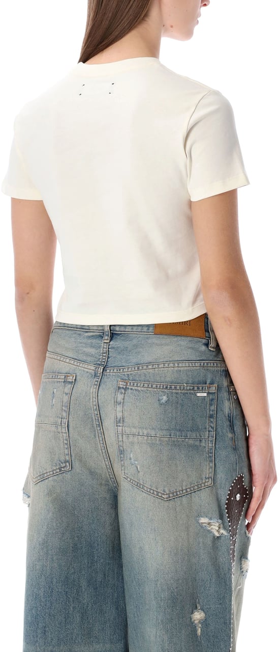 Amiri Hollywod Baby Tee Linen Groen