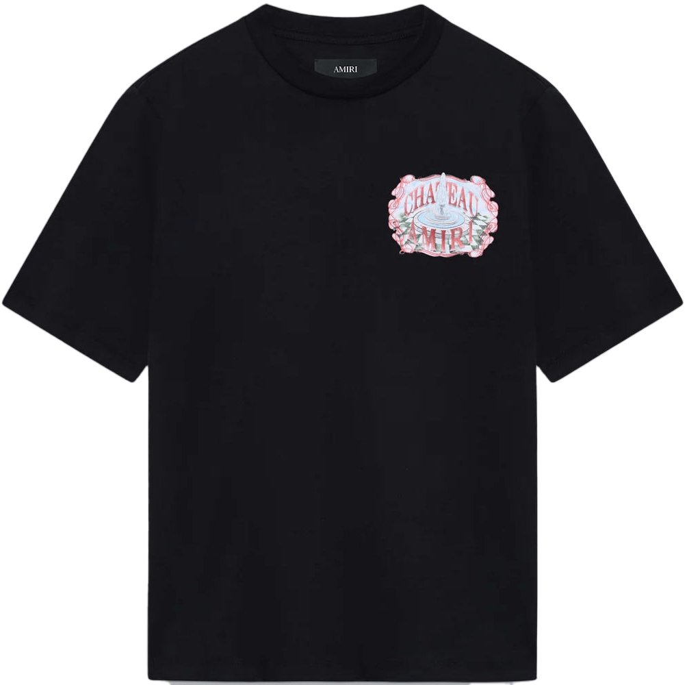 Amiri CHATEAU SKETCH OS T-SHIRT ZWART Zwart