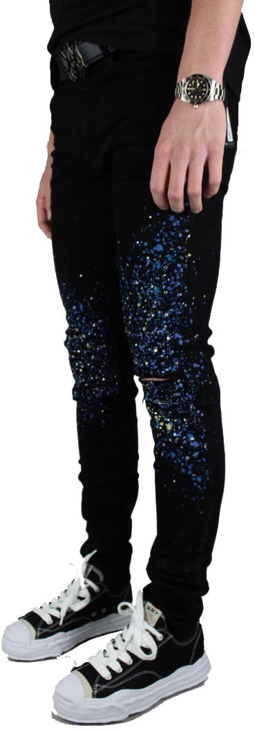 Amiri Amiri Crystal Painter Jean 'Zwart' Zwart