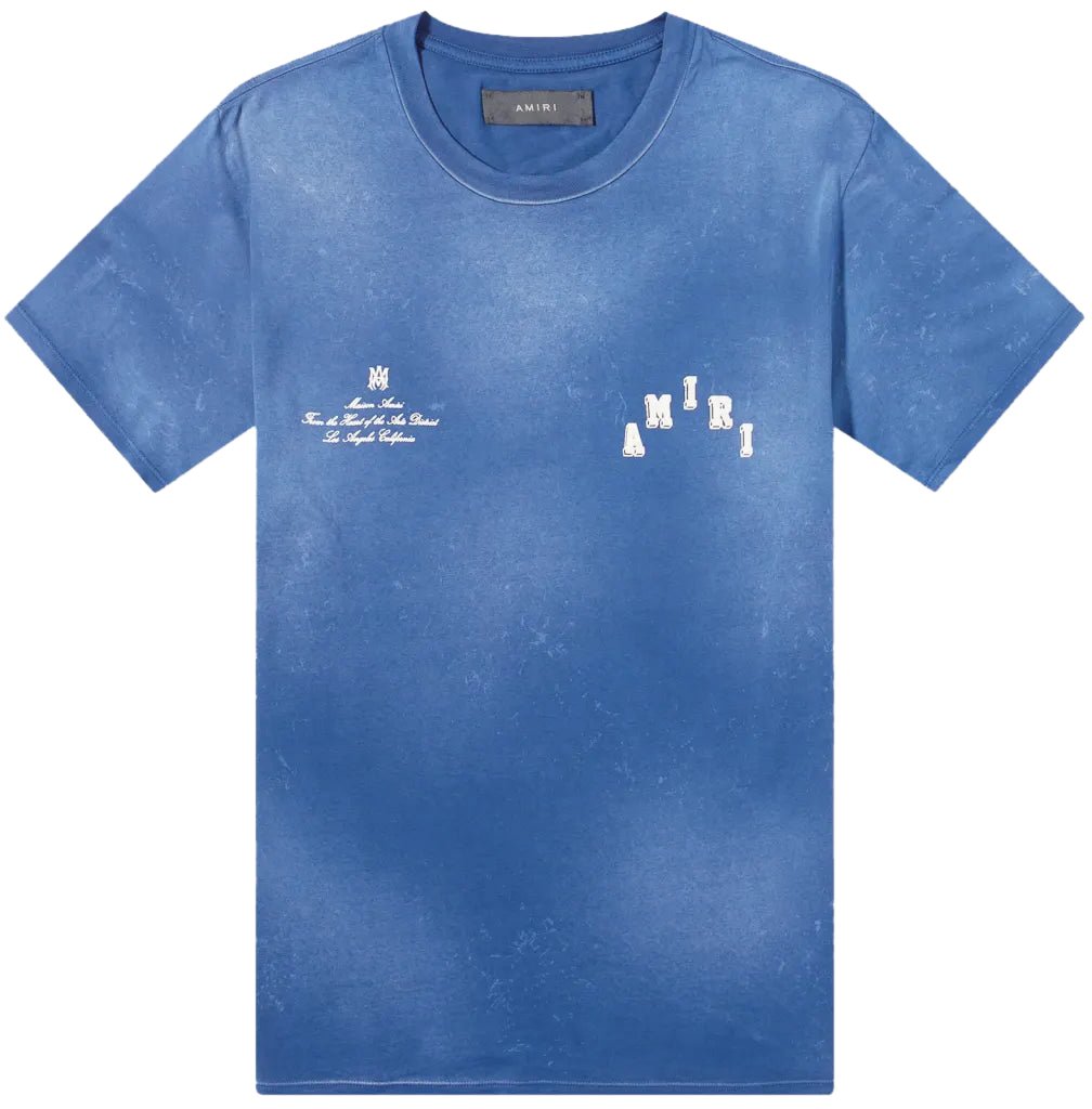 Amiri Amiri Vintage Collegiate T-shirt (Blauw) Blauw