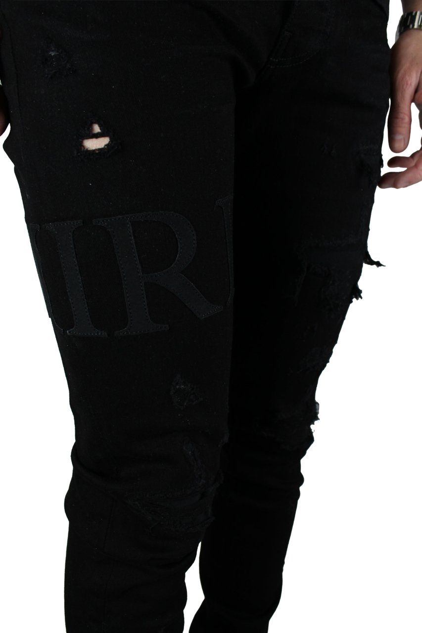 Amiri Amiri Serif Logo Jeans 'Zwart' Zwart