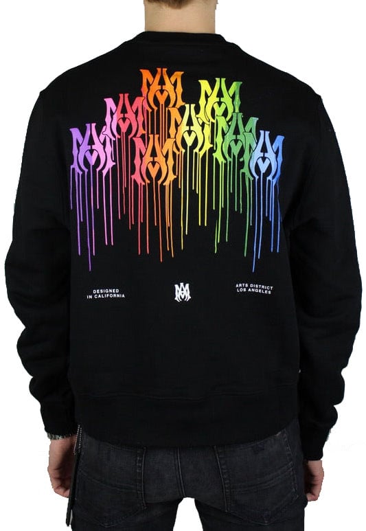 Amiri Amiri MA Drip Collage Crewneck 'Zwart' Zwart