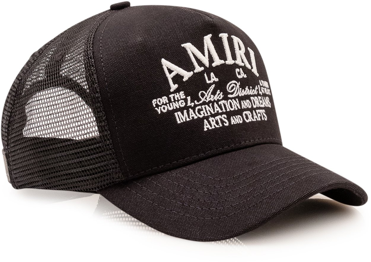 Amiri Cappello Trucker Arts Zwart