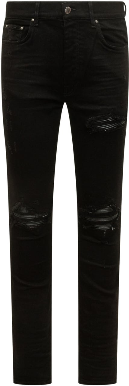 Amiri Jeans con Strappi e Cinque Tasche Zwart