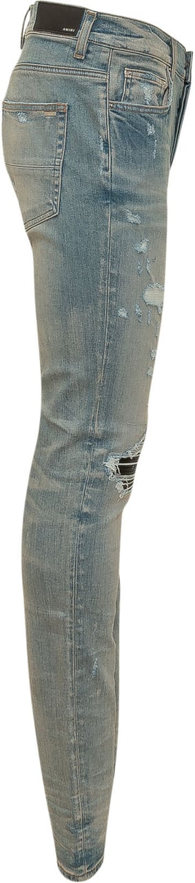 Amiri Jeans Slim con Strappi Blauw