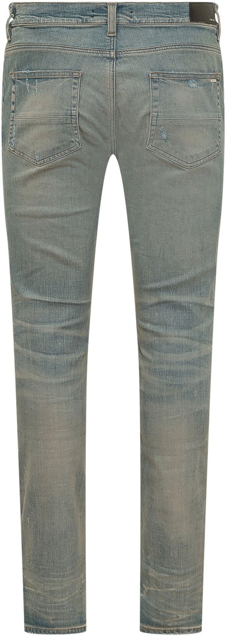 Amiri Jeans Slim con Strappi Blauw