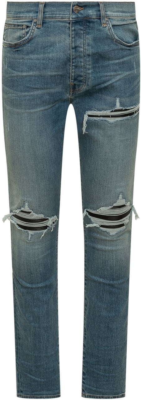 Amiri Jeans con Strappi e Cinque Tasche Blauw