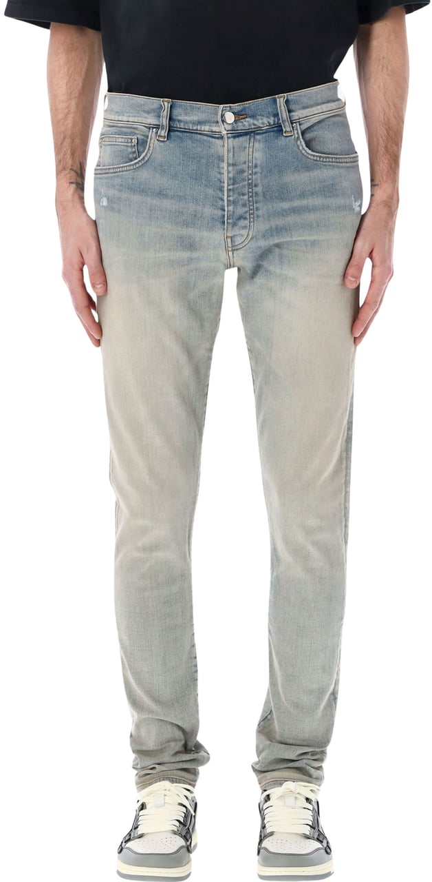 Amiri Stack Jeans Antique Indigo Blauw