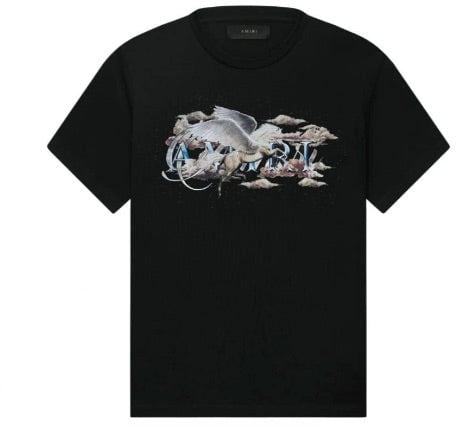 Amiri Amiri Pegasus Script-print T-shirt 'Zwart' Zwart