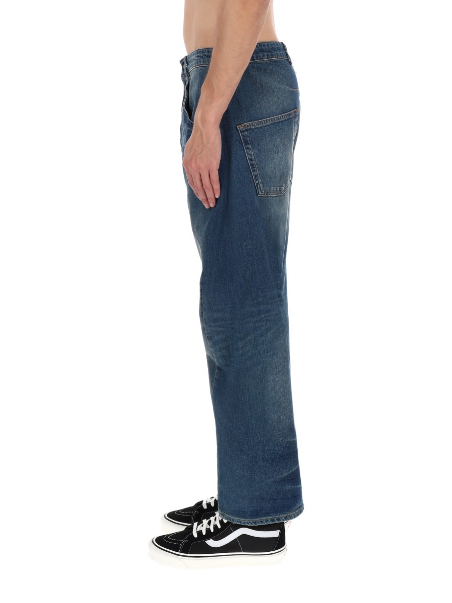 Amish Twist Slub 2010 Faded Jeans Groen