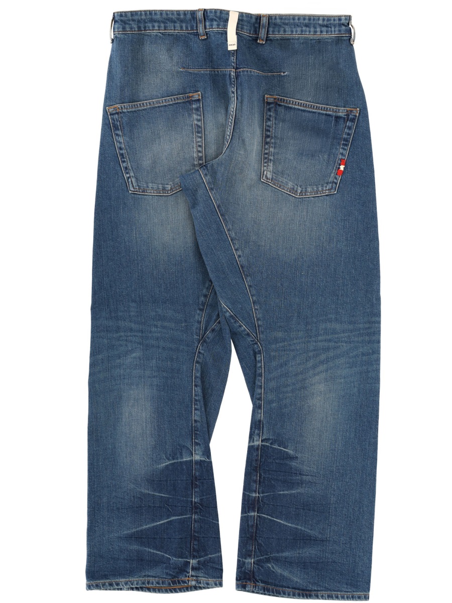 Amish Twist Slub 2010 Faded Jeans Groen
