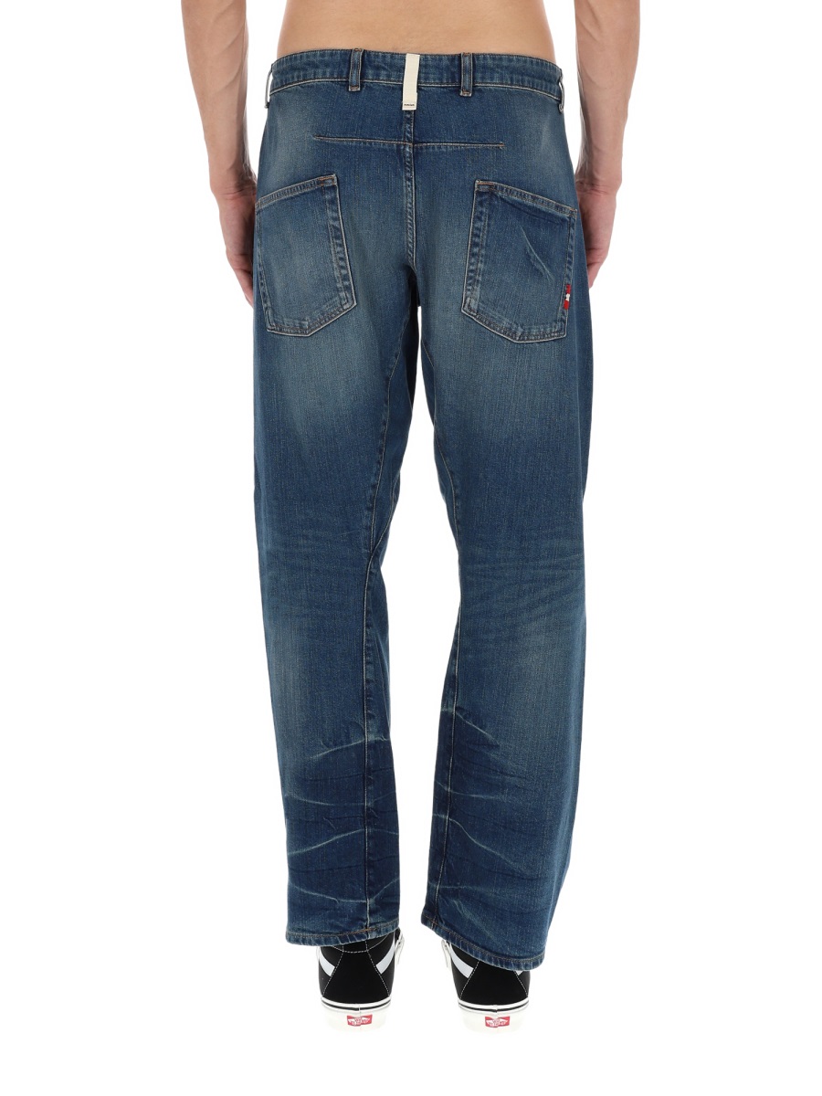 Amish Twist Slub 2010 Faded Jeans Groen