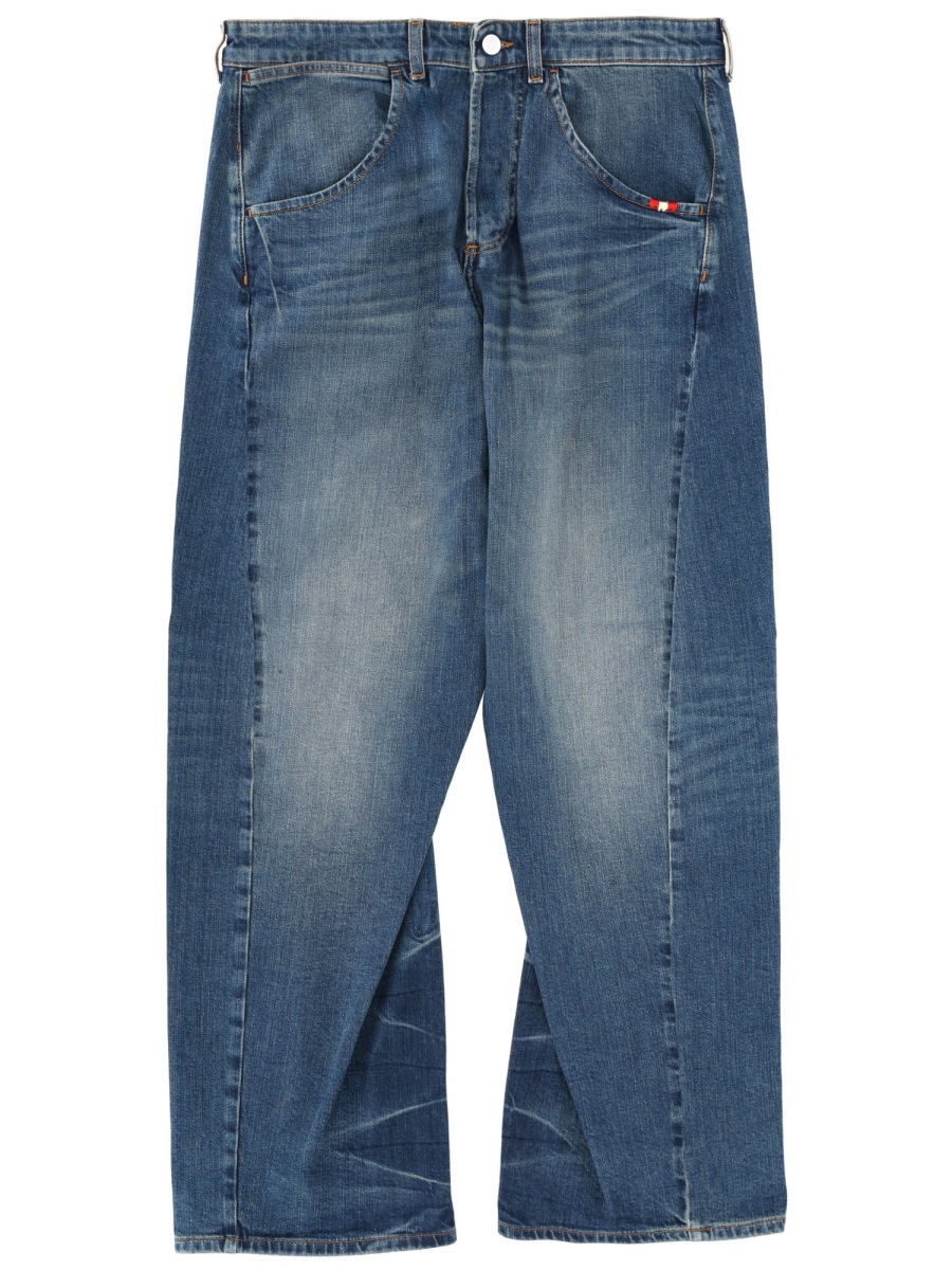 Amish Twist Slub 2010 Faded Jeans Groen