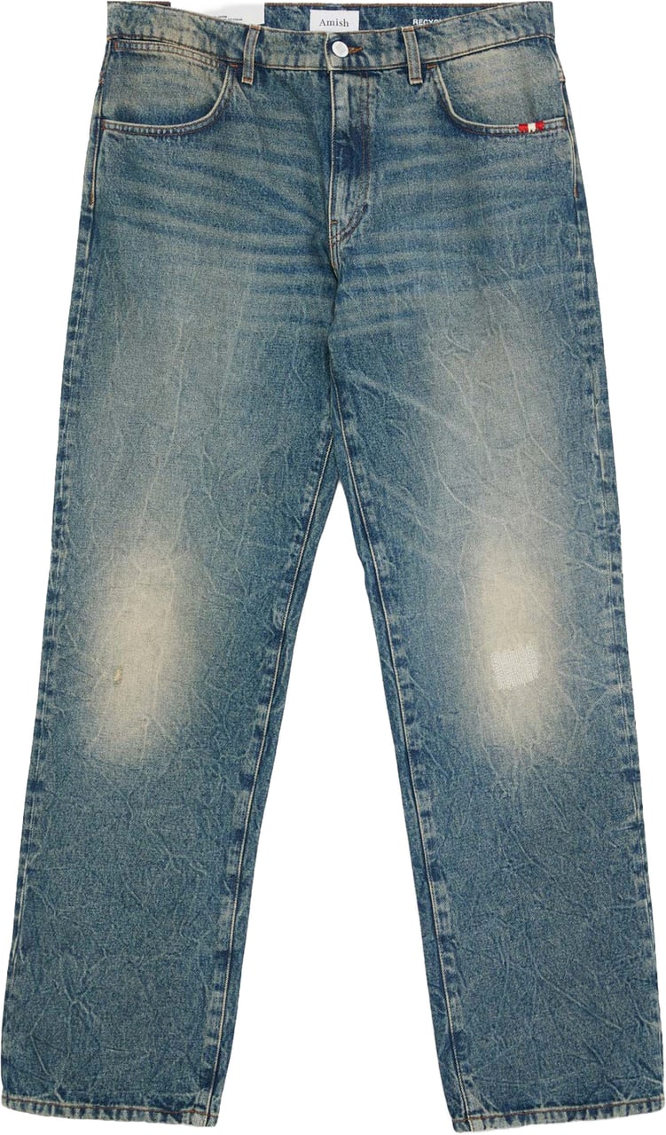 Amish Jeans James Sonny Denim Dirty Blu Blauw