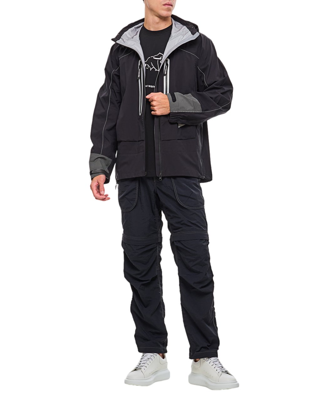 and wander Lightweight Waterproof Rain Jacket With Adjustable Features Zwart