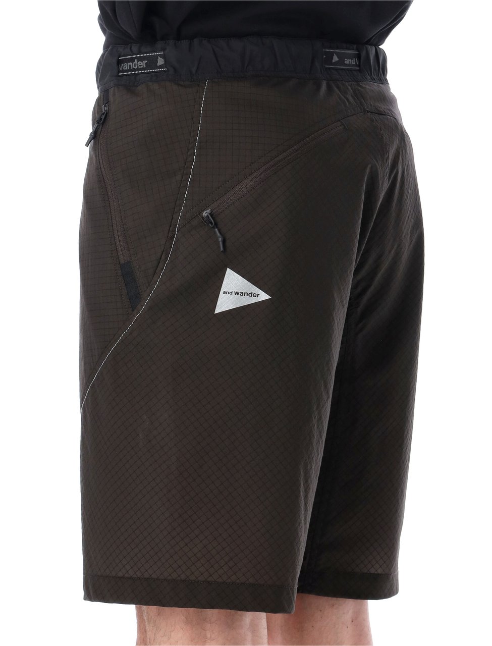and wander Breath Rip Ripstop Cargo Summer Shorts Zwart