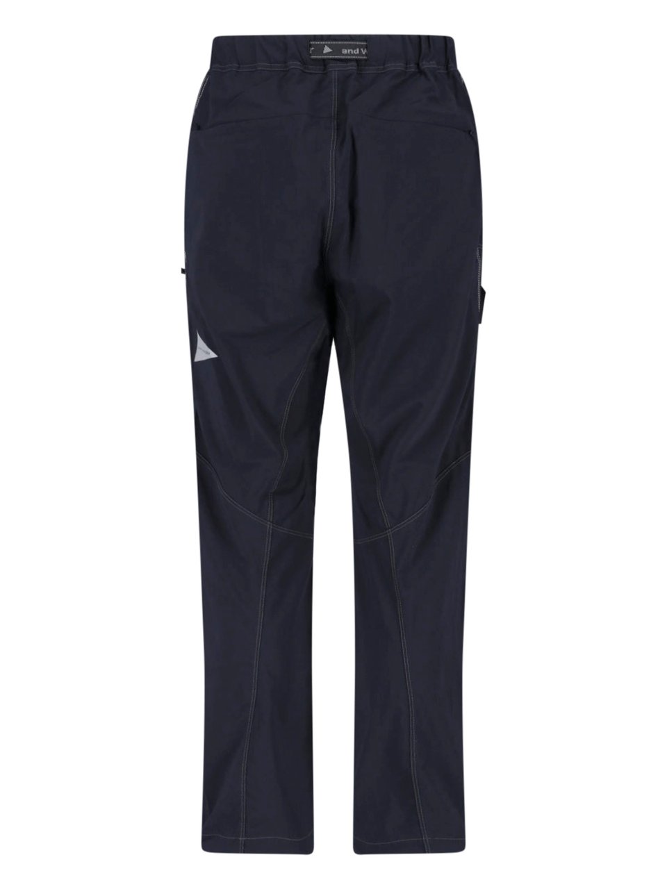 and wander Black Water-Repellent Nylon Hike Elastic Trousers Zwart