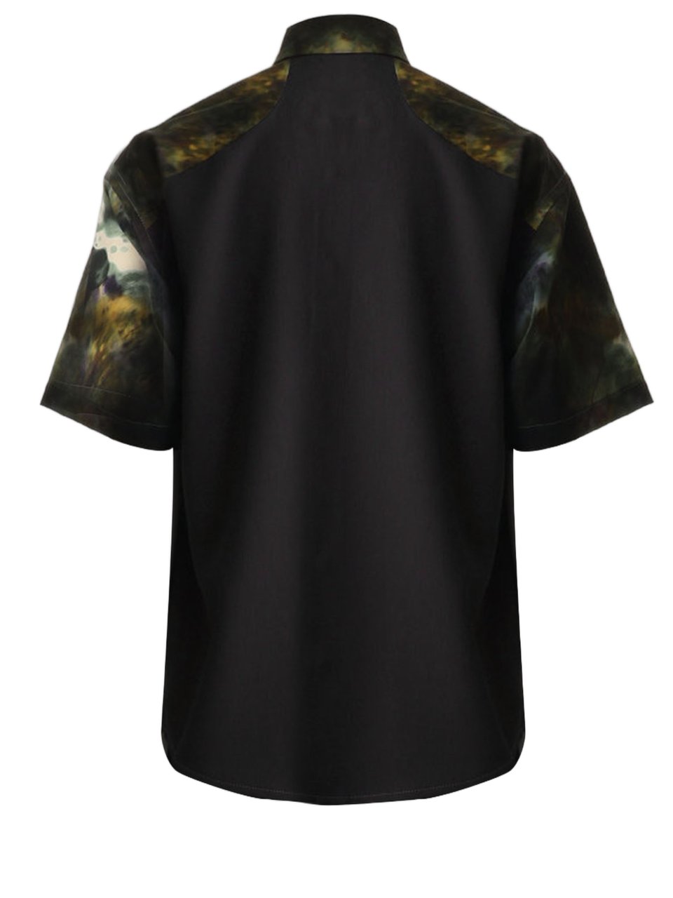 and wander Multicolor Abstract Print Nylon Shirt Zwart