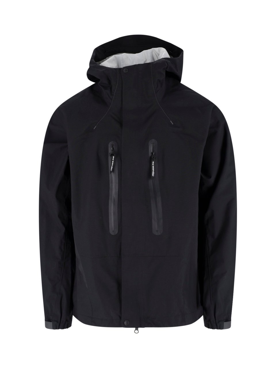 and wander Black 2.5 L High-Collar Zip Jacket Zwart