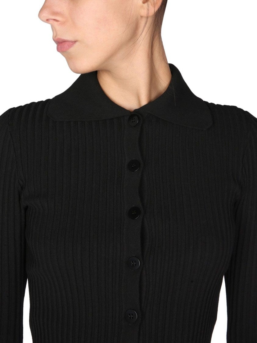 ANDREADAMO Cardigan With Cut Out Details Zwart
