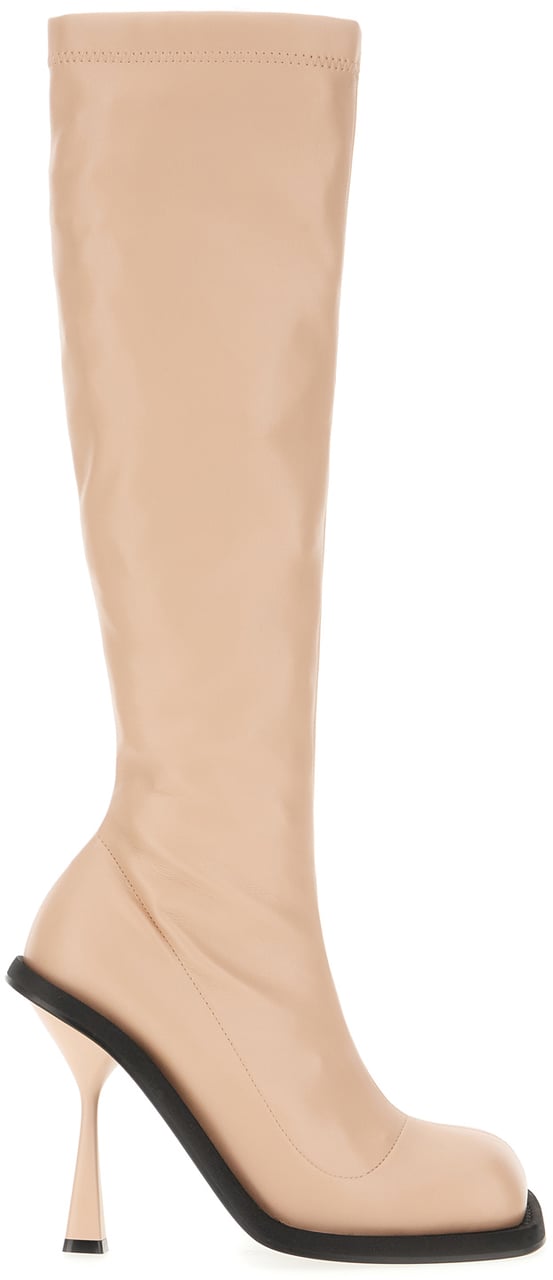 ANDREADAMO Andreadamo Skin pink leather boots Roze