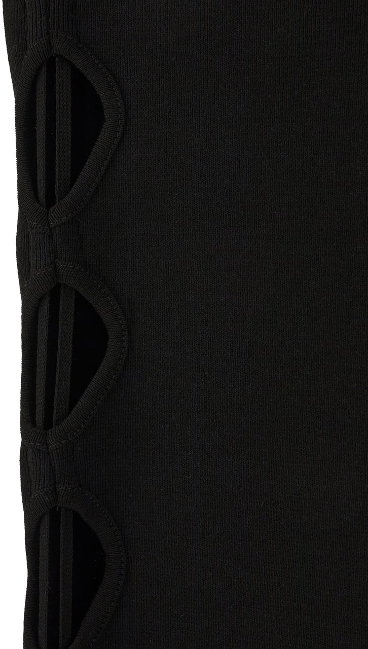 ANDREADAMO Andreadamo Black stretch viscose blend pants Zwart