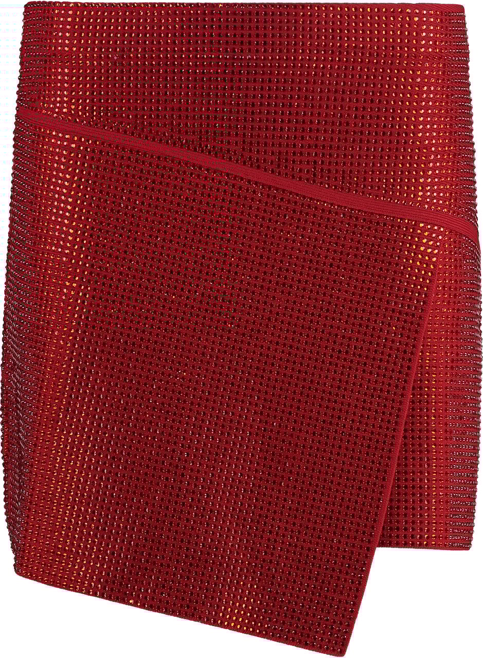 ANDREADAMO Asymmetric miniskirt Rood