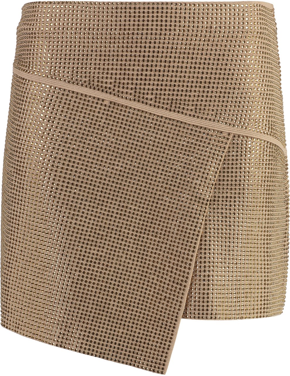 ANDREADAMO Asymmetric miniskirt Goud