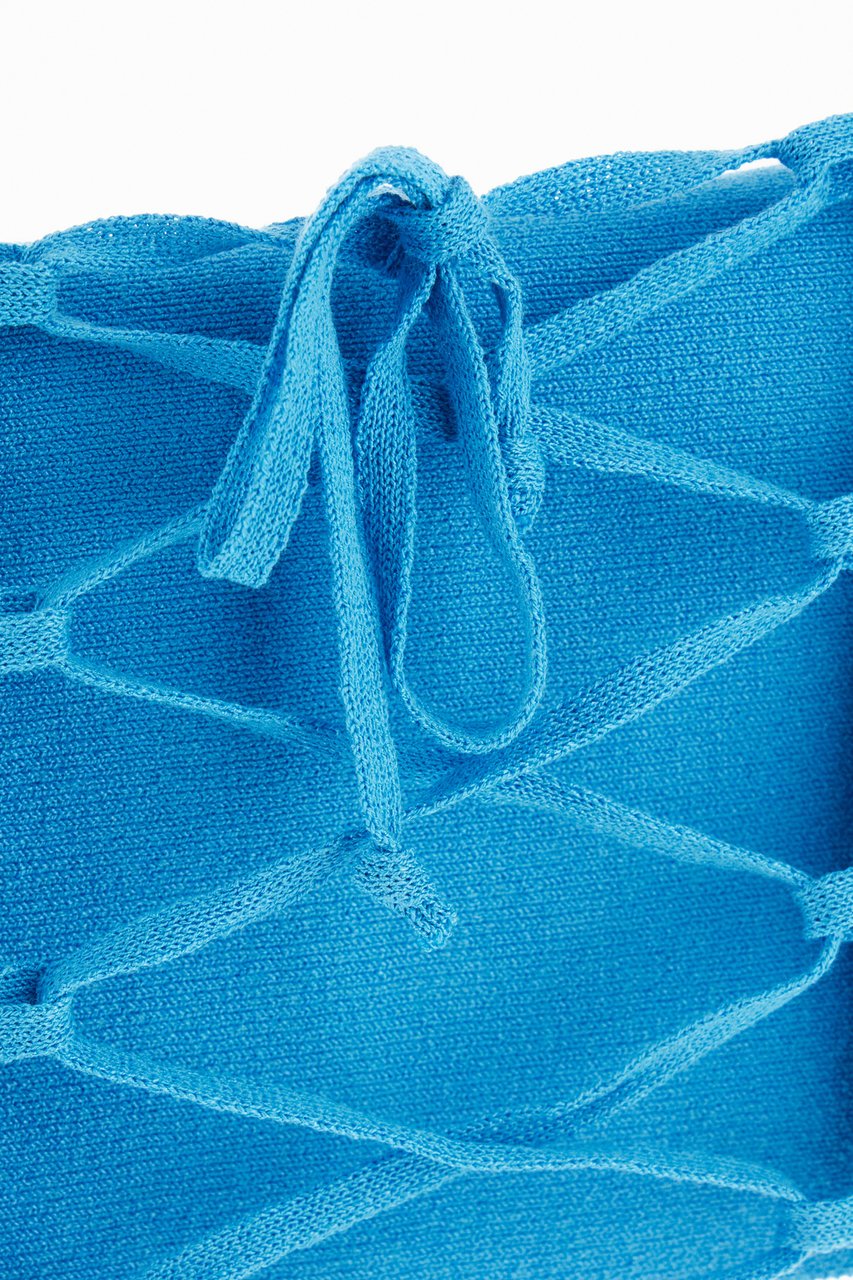 ANDREADAMO Andreadamo Turquoise stretch viscose blend top Lichtblauw