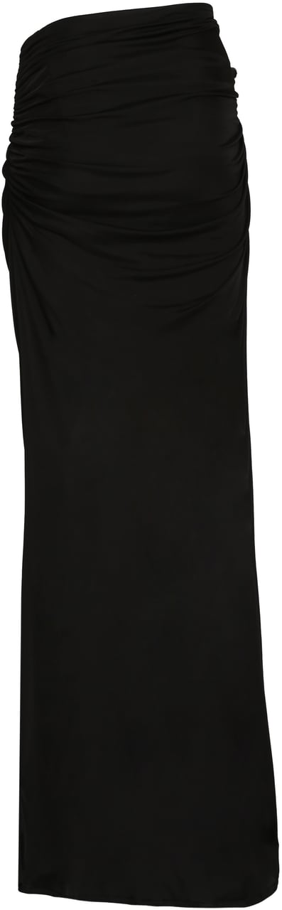 ANDREADAMO Draped skirt Zwart