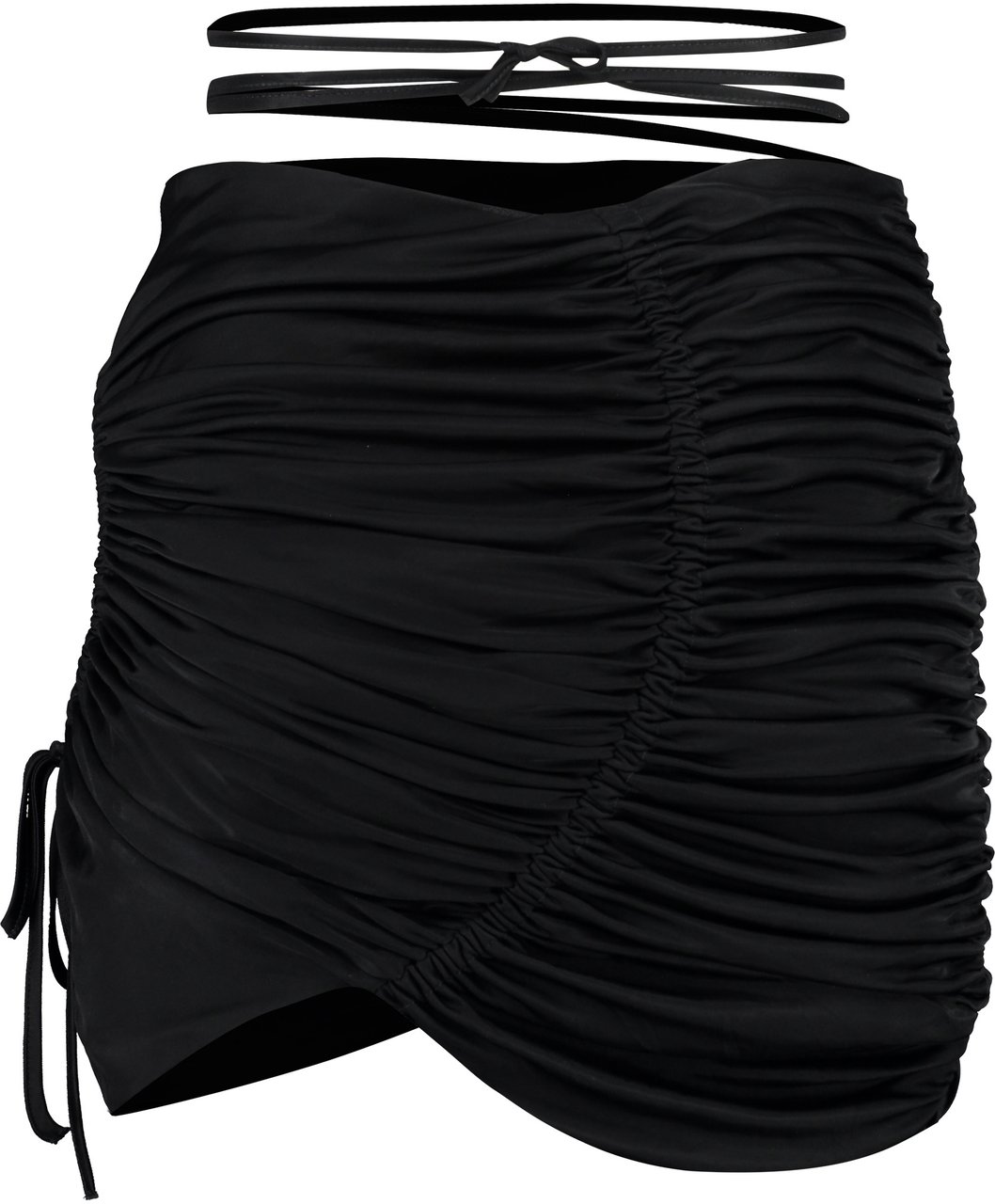 ANDREADAMO Draped skirt Zwart